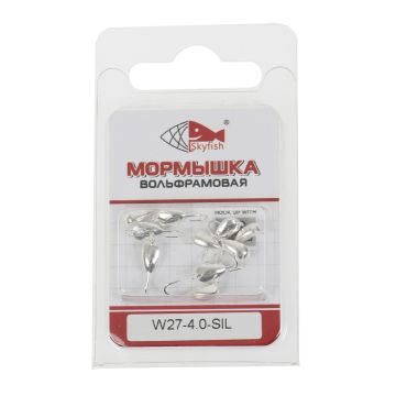 Мормышка вольф. SKYFISH "Нимфа", серебро W27-4.0-SIL